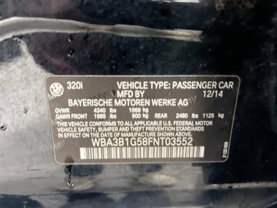 2015 BMW 3 Series 320i