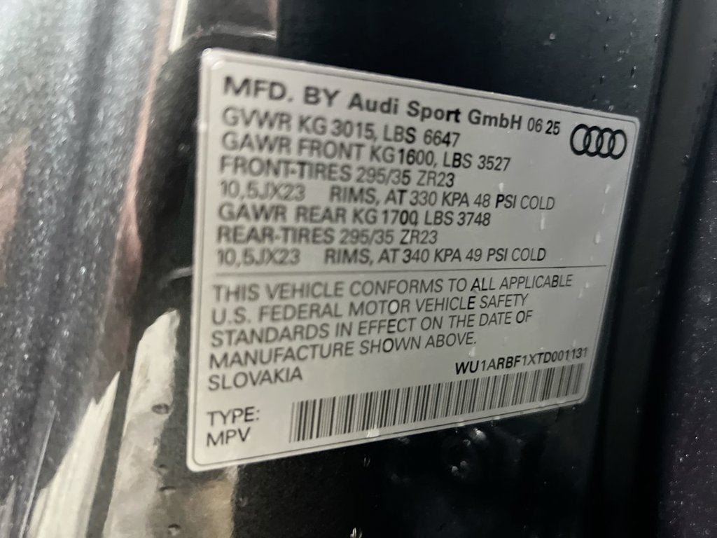 2026 Audi RS Q8 performance
