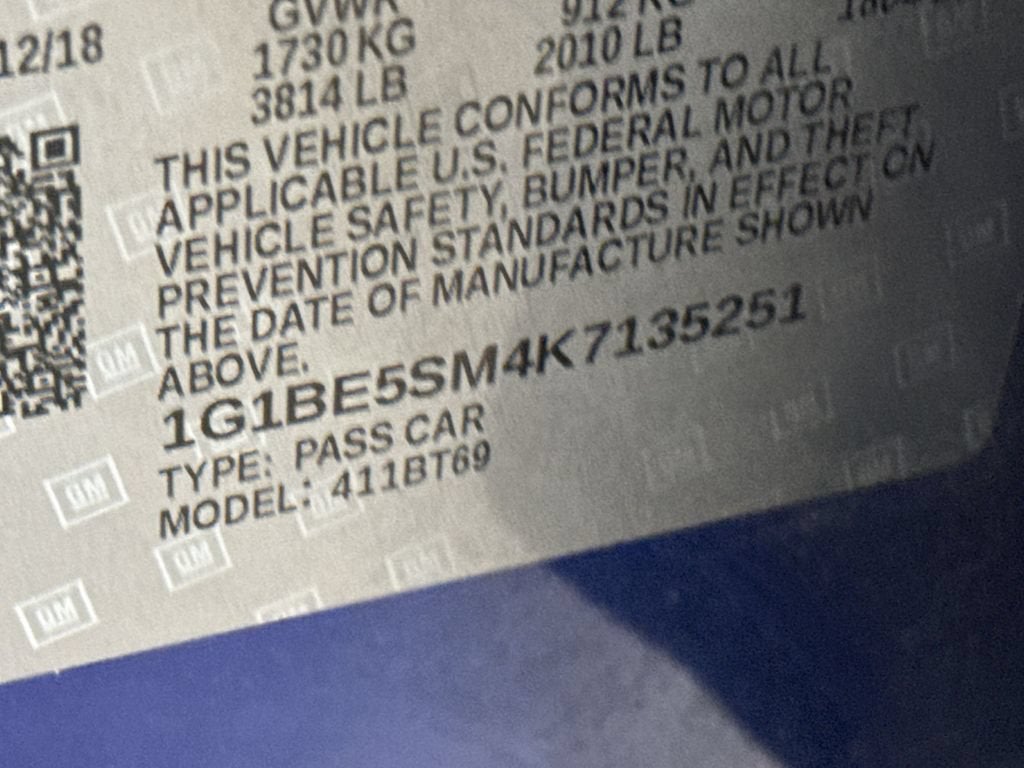 2019 Chevrolet Cruze LT