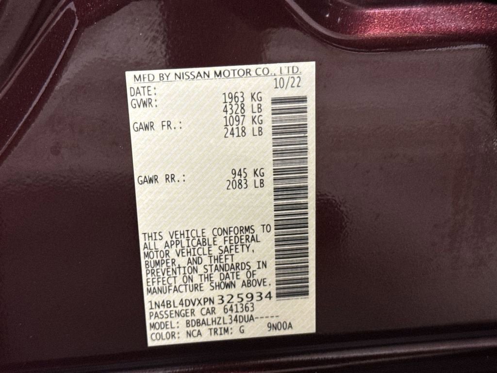 2023 Nissan Altima 2.5 SV