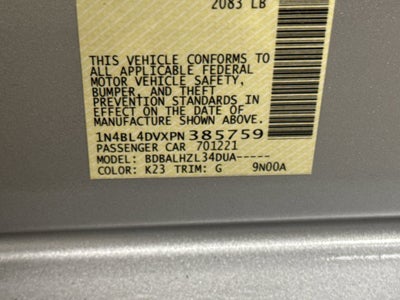 2023 Nissan Altima 2.5 SV
