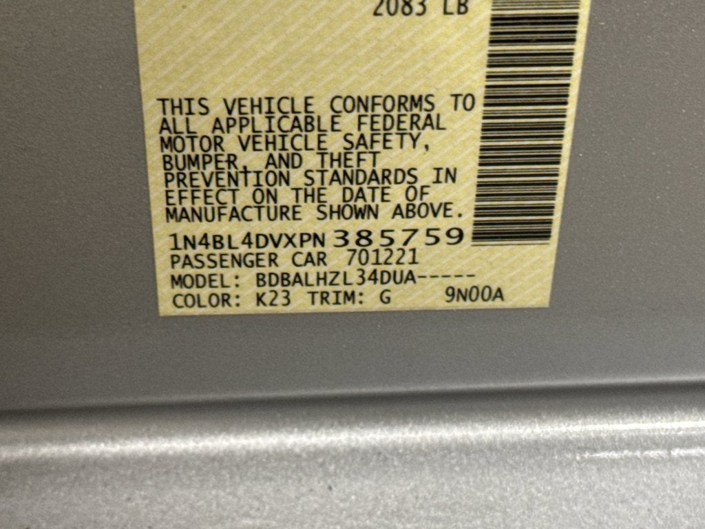 2023 Nissan Altima 2.5 SV