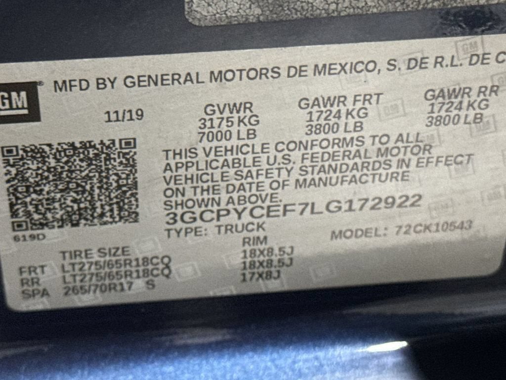 2020 Chevrolet Silverado 1500 Custom Trail Boss