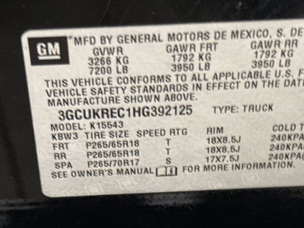 2017 Chevrolet Silverado 1500 LT