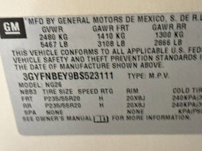 2011 Cadillac SRX Performance Collection