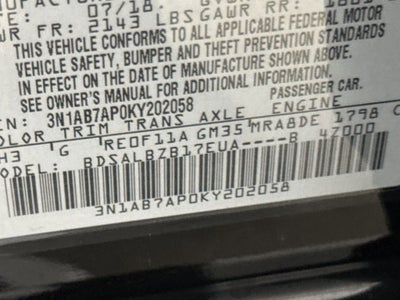 2019 Nissan Sentra S