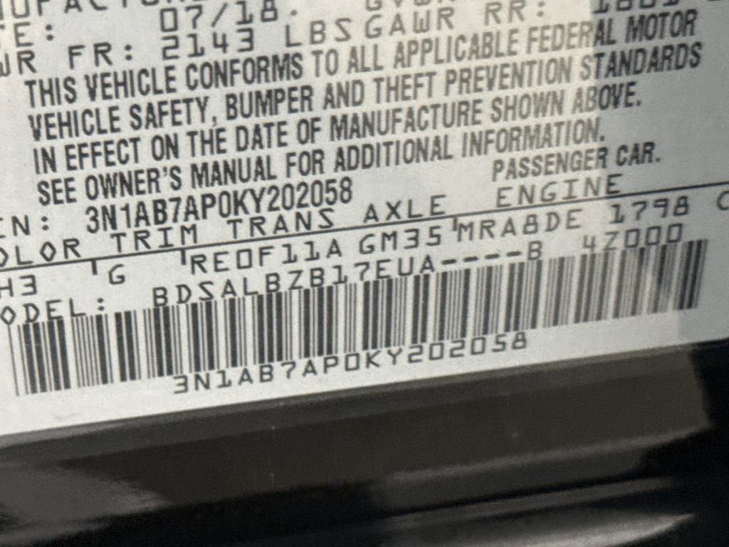 2019 Nissan Sentra S
