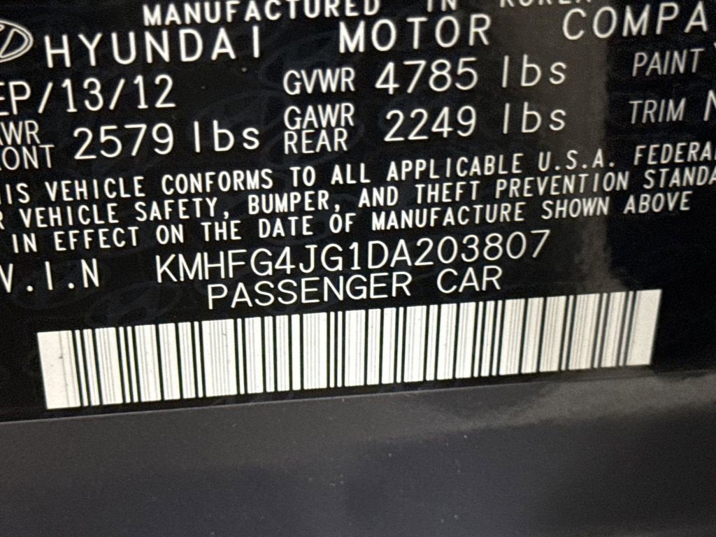 2013 Hyundai Azera Base