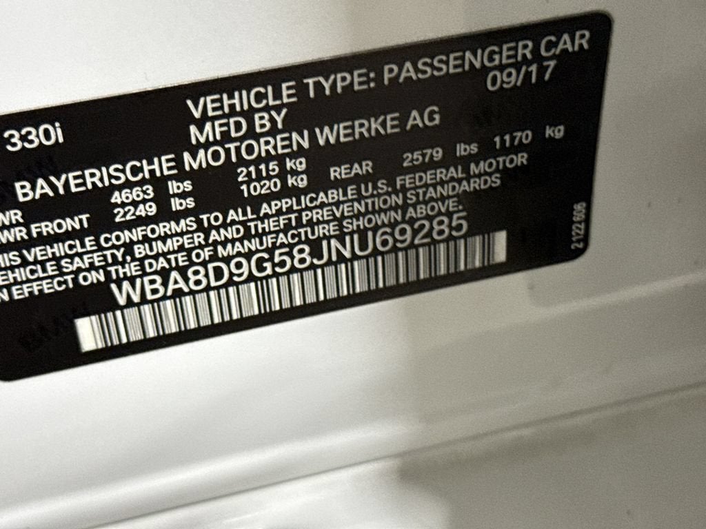 2018 BMW 3 Series 330i xDrive