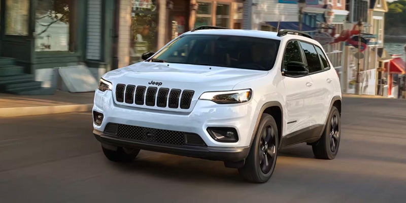 A 2023 Jeep Cherokee parked on the street