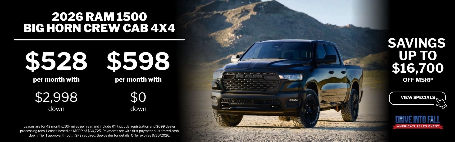 RAM 1500 Big Horn Lease